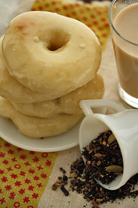 Masala Chai-Glazed Donut Recipe Masala Chai-Glazed Donut Recipe